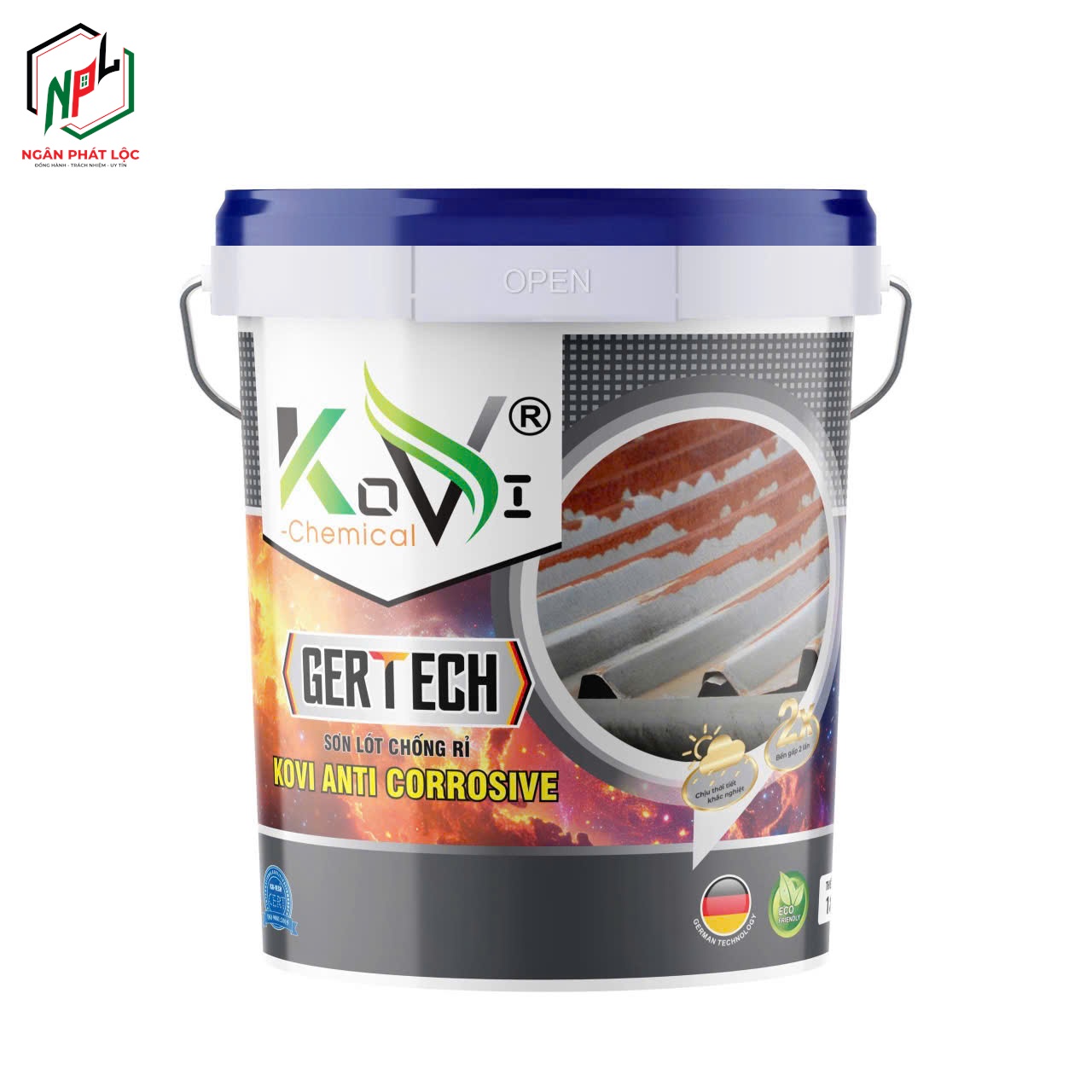 son lot chong ri set mai ton kovi anti corrosive tang do bam dinh