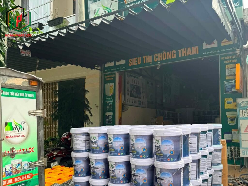 showroom và tổng kho phân phối vật liệu chống thấm chính hãng Ngân Phát Lộc tại Đà Nẵng