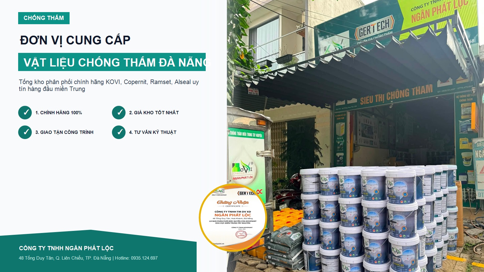 đơn vị cung cấp vật liệu chống thấm uy tín tại đà nẵng ngân phát lộc